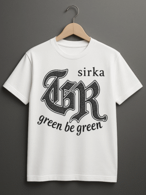 Sirka GR "Green Be Green" Oversized Tee – White