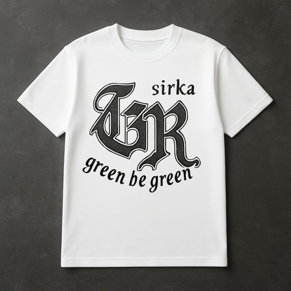 Sirka GR "Green Be Green" Oversized Tee – White