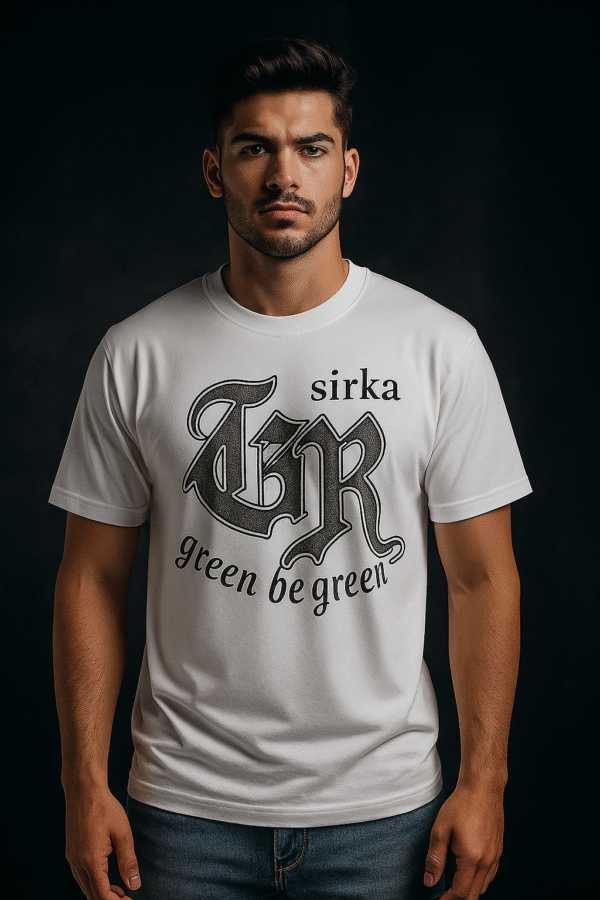 Sirka GR "Green Be Green" Oversized Tee – White