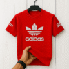 Adidas Red Classic Logo T-Shirt – Unisex