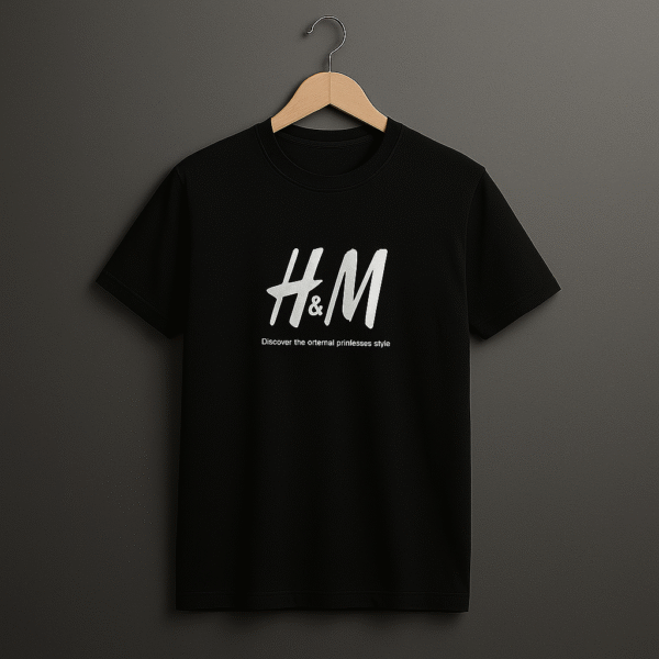 Men’s Black Oversized Graphic T-Shirt | “The Ugly Truth Behind H&M”