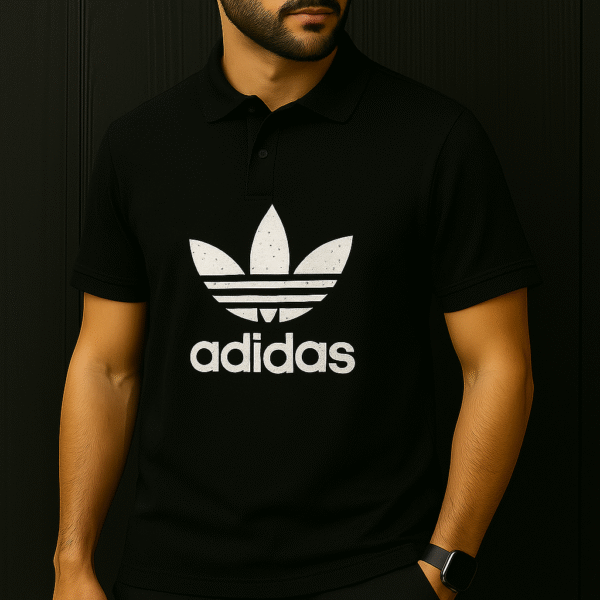 Adidas Classic Black Graphic T-Shirt