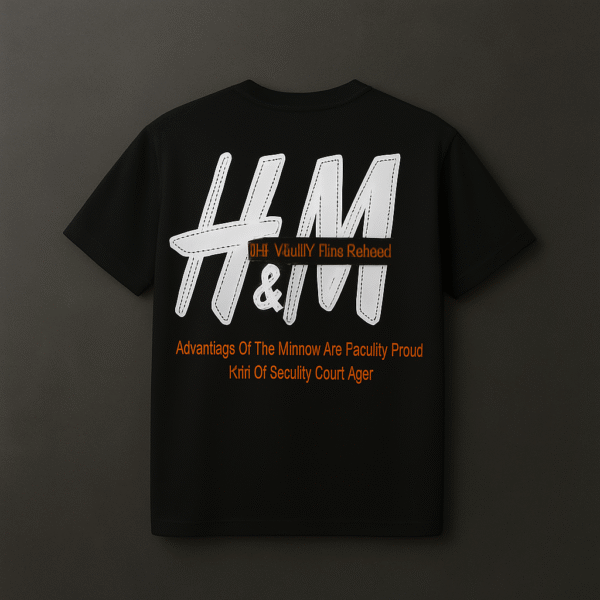 Men’s Black Oversized Graphic T-Shirt | “The Ugly Truth Behind H&M”