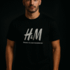 Men’s Black Oversized Graphic T-Shirt | “The Ugly Truth Behind H&M”